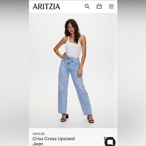 AGOLDE criss cross jean! Size 24